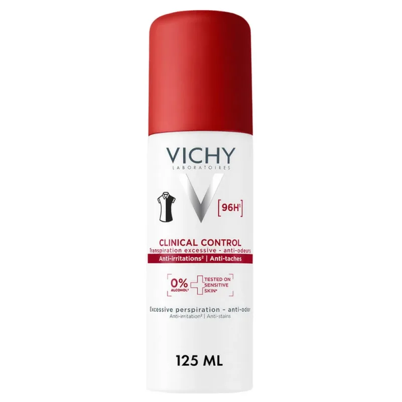 Deodorant Vichy Clinical Control sub formă de aerosol, cu protecție de 96 de ore, 125 ml — preț și oferte