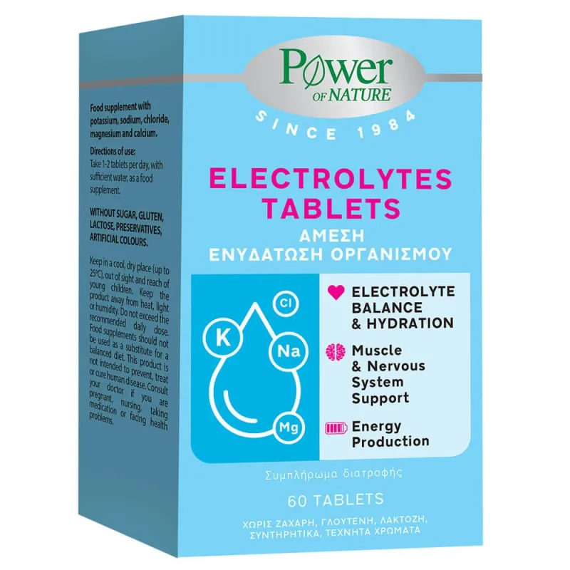 Power Health Electrolytes, comprimate, 60 de comprimate — preț și oferte