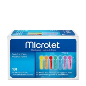 Ascensia Microlet Ace pentru măsurarea glicemiei, 100 buc.