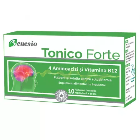 Tonico Forte Benesio, Naturalis | 10 flacoane buvabile x 10 ml — preț și oferte