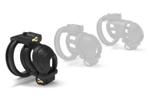 Cuscă de castitate pentru sclav, cu încuietoare, mică, 6 x 2 cm – Negru
