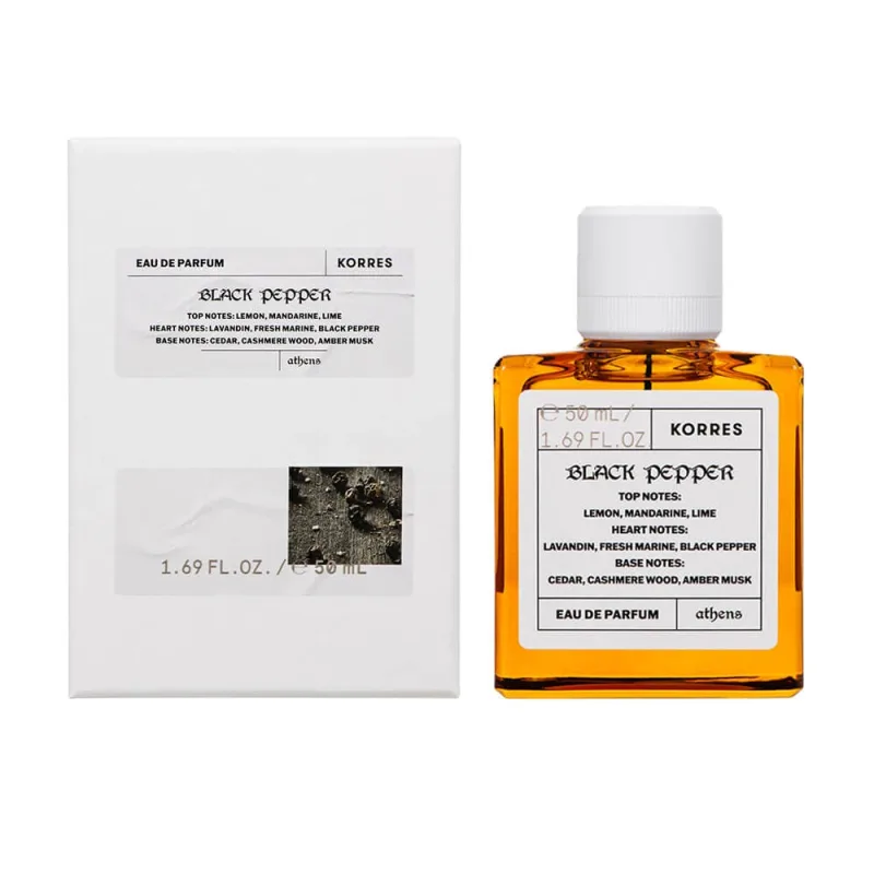 Korres Eau de Parfum Black Pepper – Parfum pentru bărbați 50 ml — preț și oferte