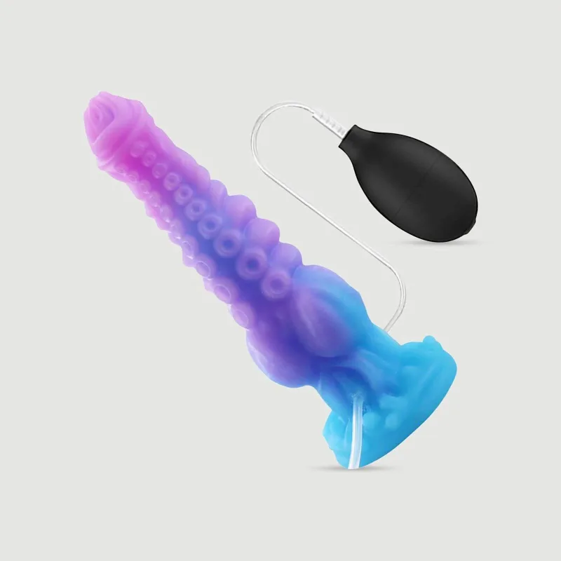 Dildo mic din silicon „Squirting Dragon” cu ventuză, 25 x 4,3 cm – Roșu — preț și oferte
