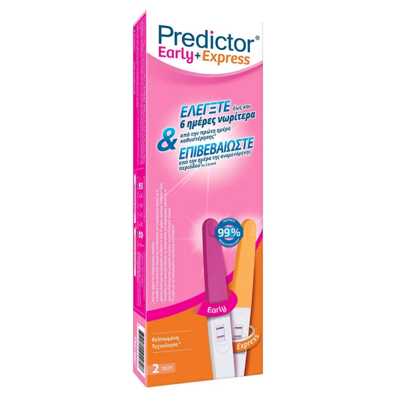 Test de sarcină Predictor Early & Express, 2 bucăți — preț și oferte