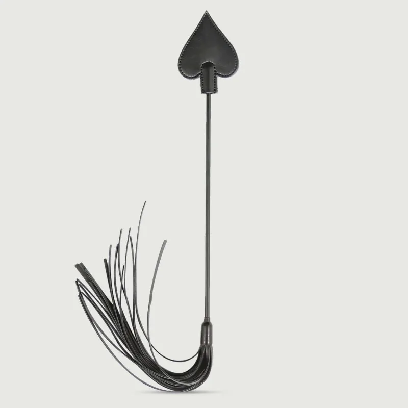 Cârlig de călărie Spade Tip, aspect de piele, 28 cm – Negru — preț și oferte