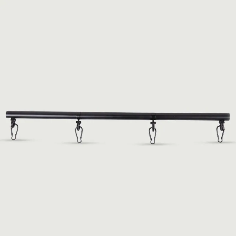 Bară de fixare cu cârlige și cleme metalice - Negru — preț și oferte