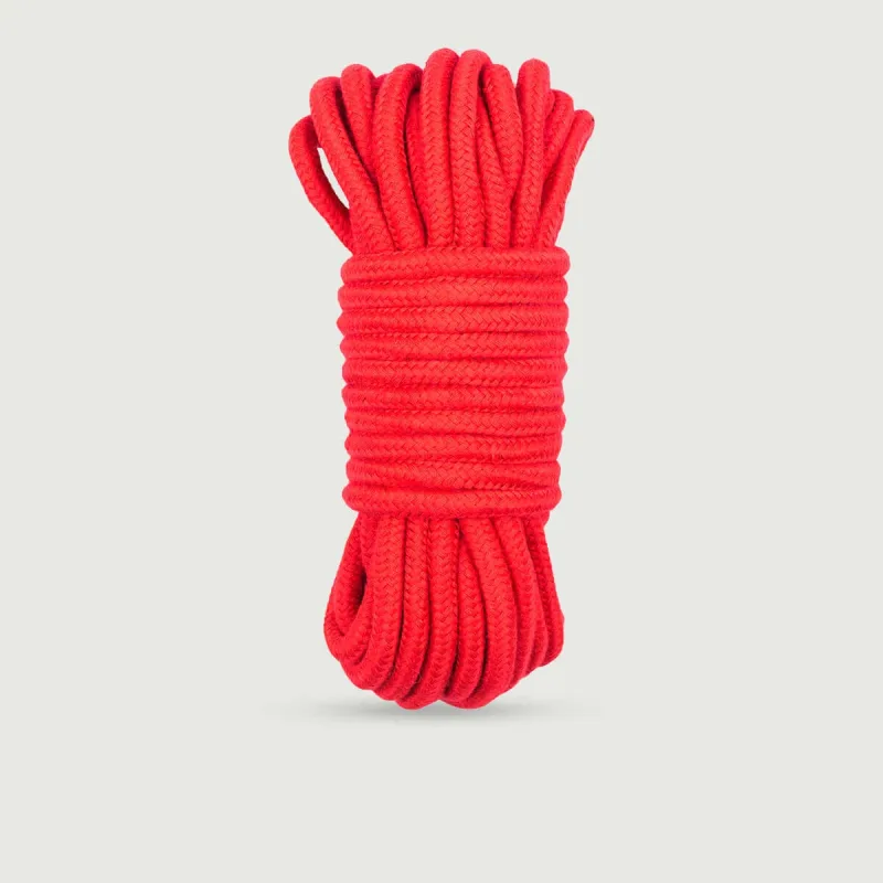 Frânghie de bondage din bumbac, 5 m – Roșu — preț și oferte