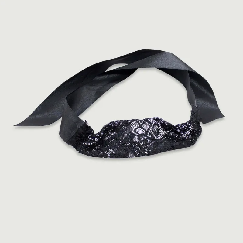 Bandă de ochi din dantelă - Negru — preț și oferte
