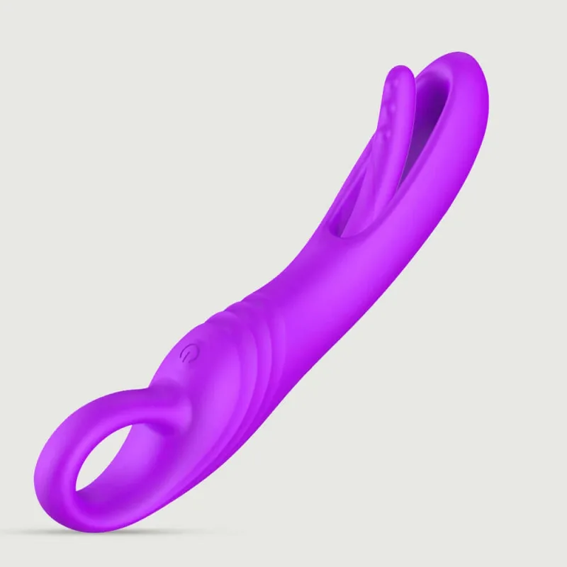 Vibratorul ergonomic din silicon G-Slapper pentru stimulare prin palme – Violet — preț și oferte