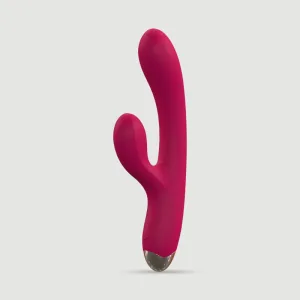 Vibrator din silicon Abigail Smooth Rabbit - Roz