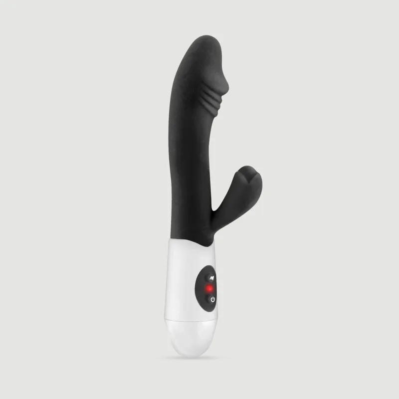 My First Rabbit – Vibrator reîncărcabil din silicon, model „Rabbit” – Negru — preț și oferte