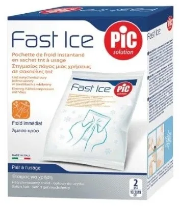 PIC Fast Ice pachet de răcire 14x18cm de unică folosință 2 bucăți — preț și oferte