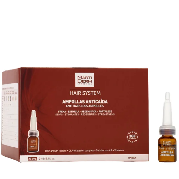 Tratament impotriva caderii parului Hair System 3GF, Martiderm | 28 fiole — preț și oferte