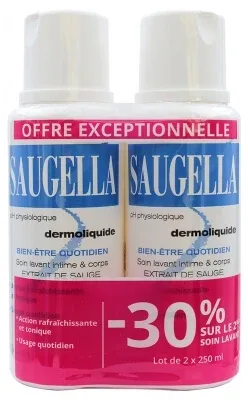 Saugella Dermoliquide Set de 2 x 250 ml — preț și oferte