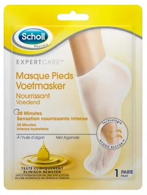 Scholl Expertcare Mască hrănitoare pentru picioare cu ulei de argan, 1 pereche — preț și oferte
