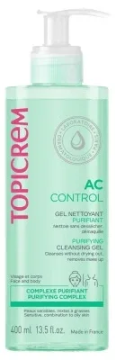 Topicrem AC CONTROL Gel de curățare purifiant 400 ml