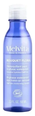 Melvita Bouquet Floral Demachiant bifazic pentru ochi, rezistent la apă, organic, 100 ml — preț și oferte