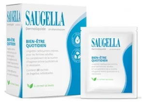 Saugella Dermoliquide Șervețele de igienă intimă 10 șervețele individuale
