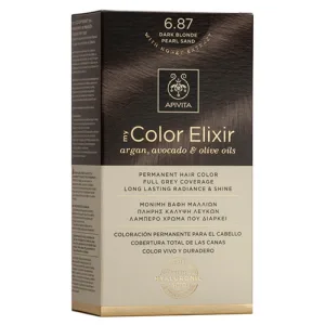 Apivita My Color Elixir Vopsea permanentă de păr N6,87 Blond închis perlat