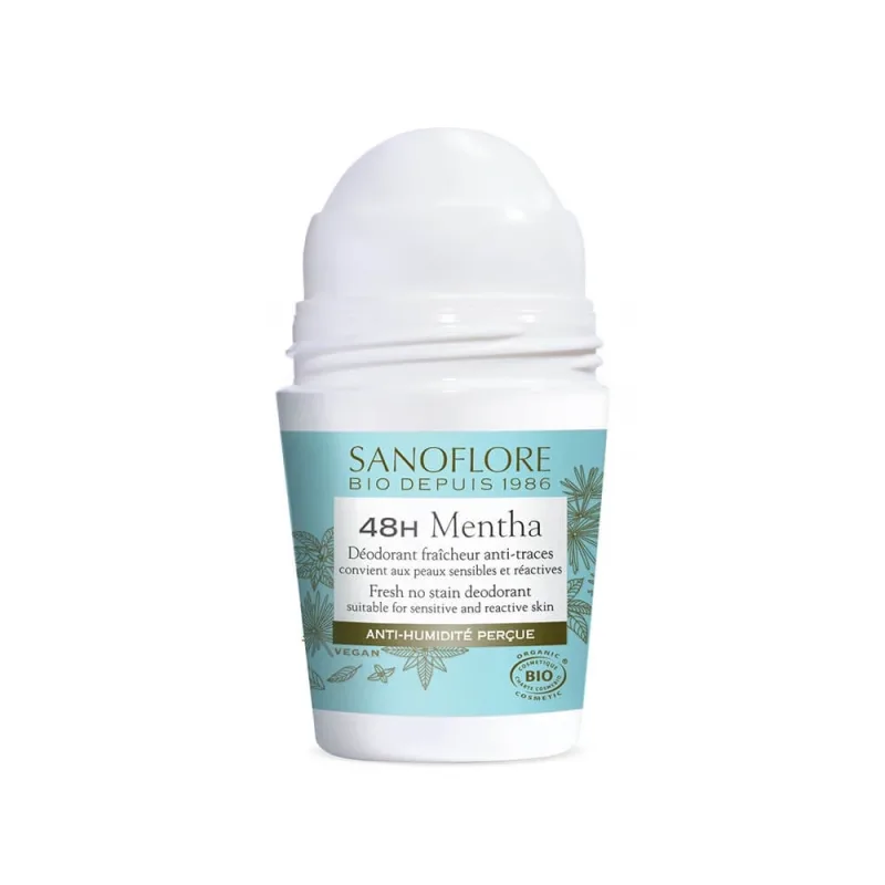 Sanoflore Deodorante 48h Organic Mentha Deodorant pentru femei și bărbați 50ml — preț și oferte