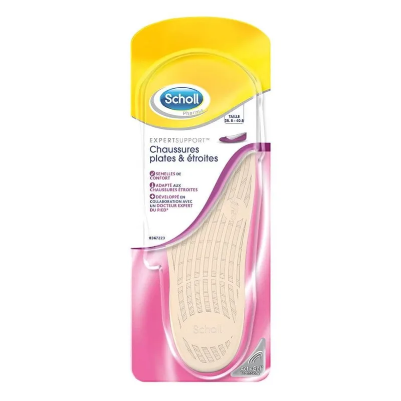 Scholl Flat Pantofi Insoles dimensiune 35-40.5 1 pereche de Activgel — preț și oferte