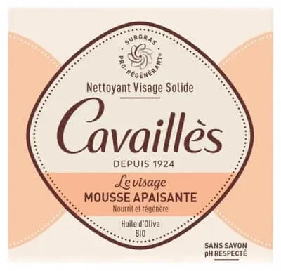 Cavaillès Gel de curățare solid pentru față, spumă calmantă, 70 g — preț și oferte