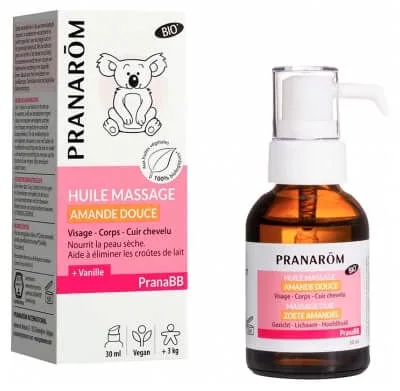 Pranarôm PranaBB Ulei de masaj cu migdale dulci ecologice 30 ml — preț și oferte