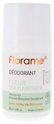 Florame Deodorant 24H cu floare de migdal organic 50 ml — preț și oferte
