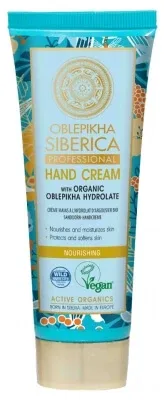 Natura Siberica Oblepikha Cremă hrănitoare pentru mâini cu hidrolat organic de cătină 75 ml — preț și oferte