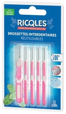 Ricqlès 5 periuțe interdentare reutilizabile — preț și oferte