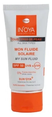 In'Oya Sun'Oya Fluid solar pentru pielea neagră și mată SPF50 50 ml — preț și oferte