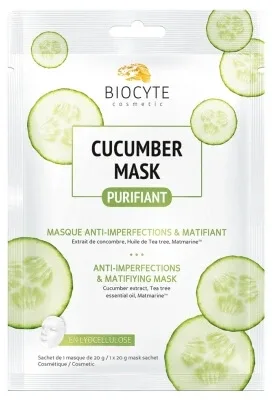 Biocyte Cucumber Mask Purifiant – Mască anti-imperfecțiuni și matifiantă 10 g