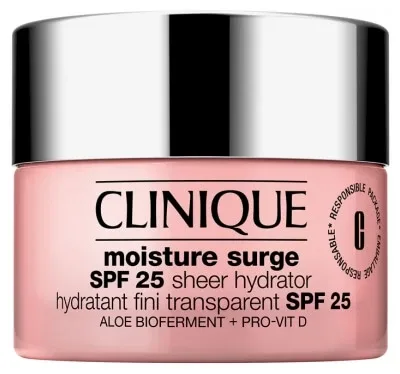 Clinique Moisture Surge Cremă hidratantă cu finisaj transparent SPF 25, 50 ml — preț și oferte