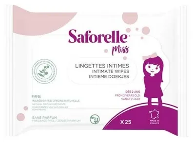 Saforelle Miss 25 șervețele intime — preț și oferte