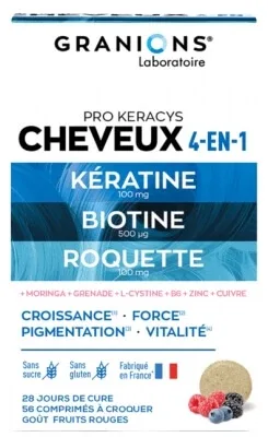 Granions Pro Keracys pentru păr, 56 de comprimate masticabile — preț și oferte