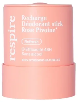 Respire Deodorant Stick Trandafir și Bujor, reîncărcabil, organic, 50 g