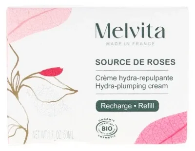Melvita Source de Roses Cremă hidratantă și volumizantă, rezerve bio, 50 ml — preț și oferte