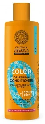 Natura Siberica Oblepikha Color Balsam de păr pentru protecția culorii Amino Plex 400 ml