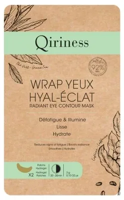 Qiriness Wrap pentru ochi Hyal-Éclat, 2 plasturi din hidrogel