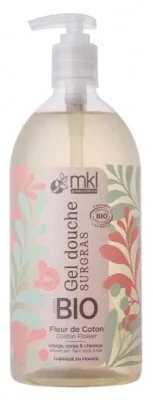 MKL Green Nature Gel de duș hidratant cu floare de bumbac organic 1 L — preț și oferte