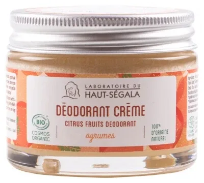 Laboratoire du Haut-Ségala Deodorant cremos cu citrice, organic, 50 g — preț și oferte