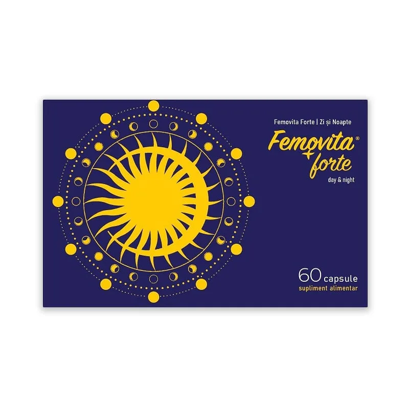 Femovita Forte Day & Night, 60 capsule, menopauza NATURPHARMA — preț și oferte