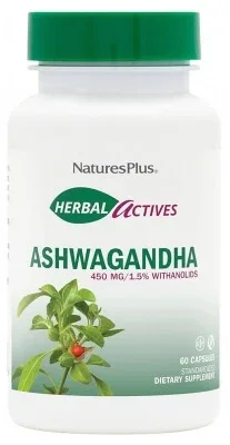 Natures Plus Herbal Actives Ashwagandha 60 de capsule — preț și oferte