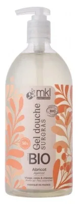 MKL Green Nature Gel de duș hidratant cu caise ecologice 1 L