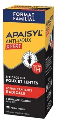 Apaisyl Anti-păduchi Xpert Loțiune Radicală împotriva păduchilor și a ouălor de păduchi 200 ml — preț și oferte