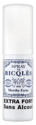 Ricqlès Spray bucal cu mentă puternică, fără alcool, 15 ml