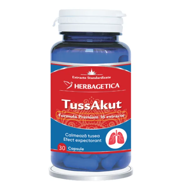 TussAkut, Herbagetica | 30 capsule — preț și oferte