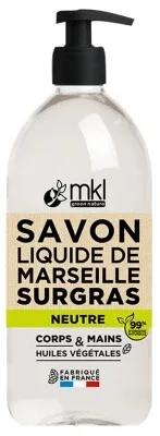 MKL Green Nature Săpun lichid de Marsilia, neutru, fără parfum, 1 L