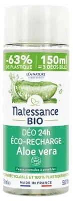 Natessance Deodorant 24H cu aloe vera organic, rezerve de 150 ml — preț și oferte
