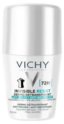 Vichy Deodorant Invisible Resist Dermo-Antitranspirant 72H Roll-On 50 ml